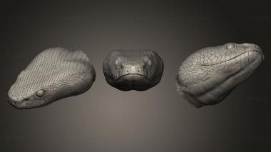 3D model Snake Heads (STL)